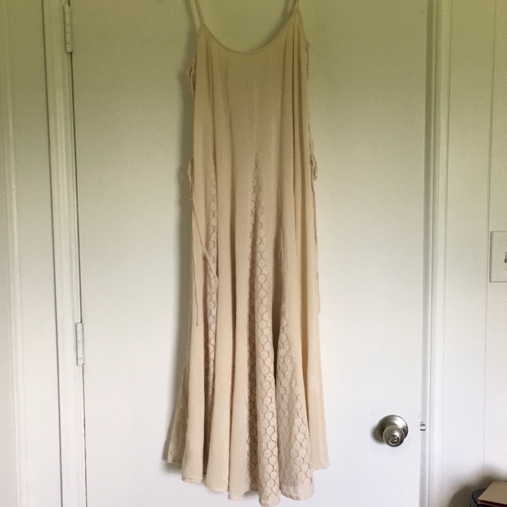 Full Circle Boho festival lace dress lace up